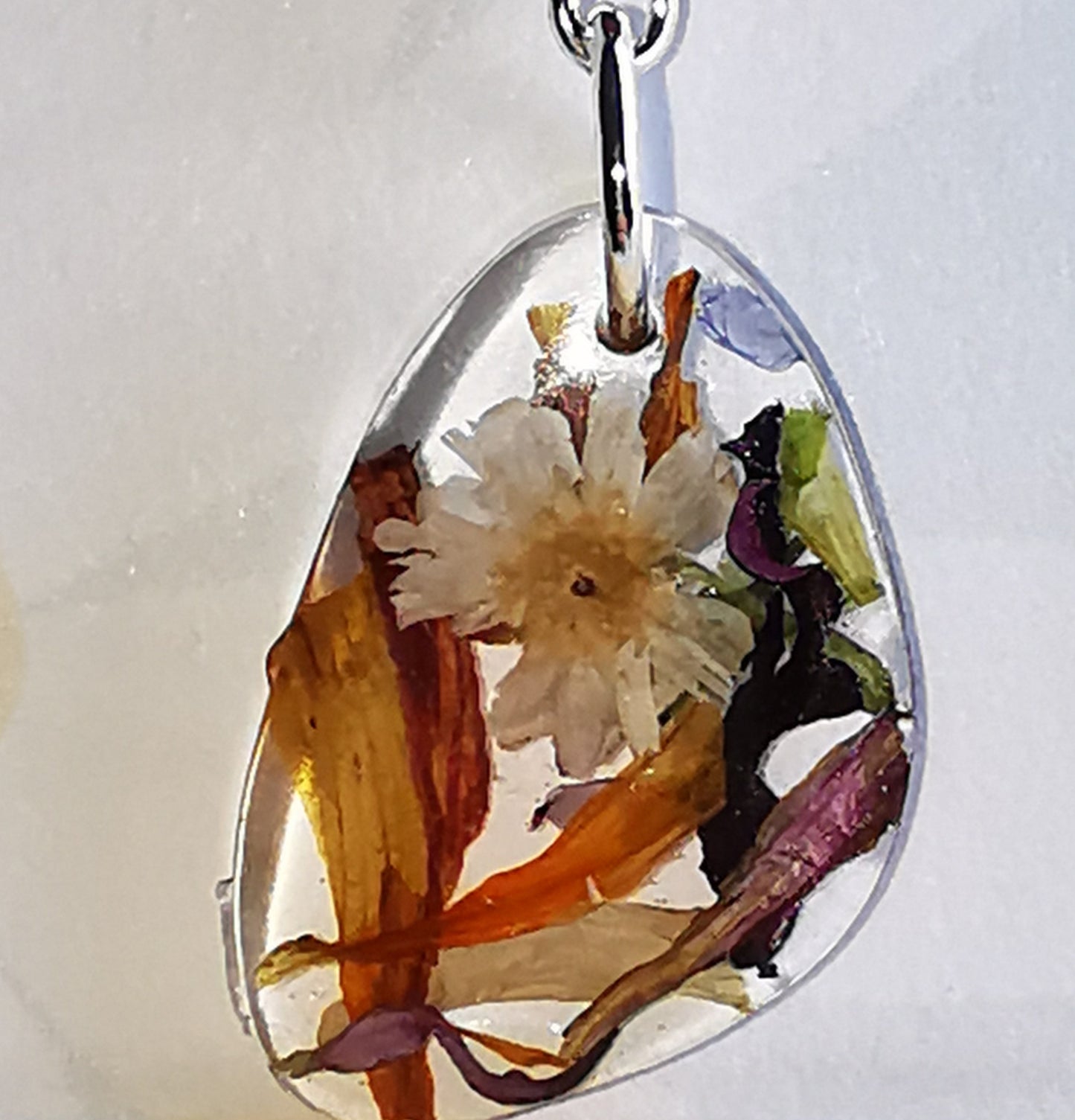 Dahlia and Daisy Drop Earrings