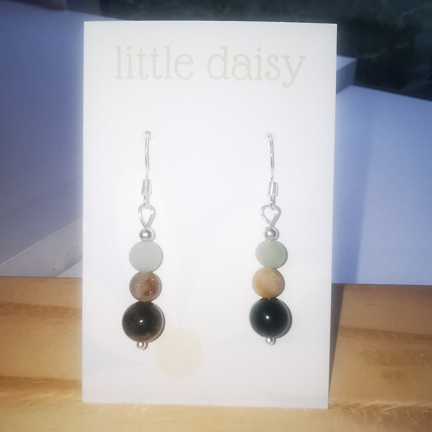 Little bit of Green Gemstone Dangle Earrings