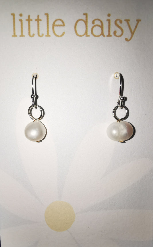 Freshwater Pearl 925 Sterling Silver Earrings