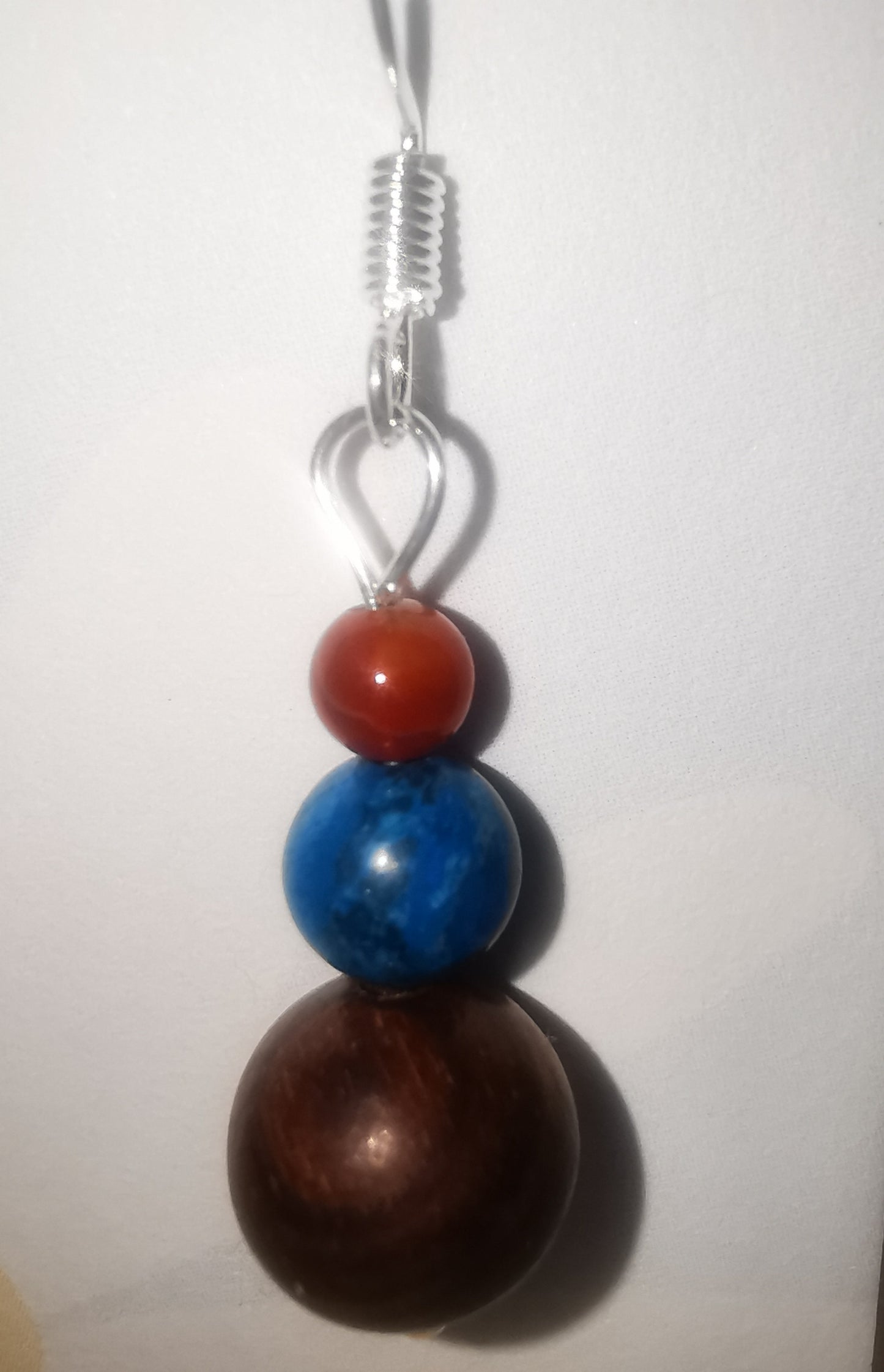 Mixed Gemstone Dangle Earrings SS925