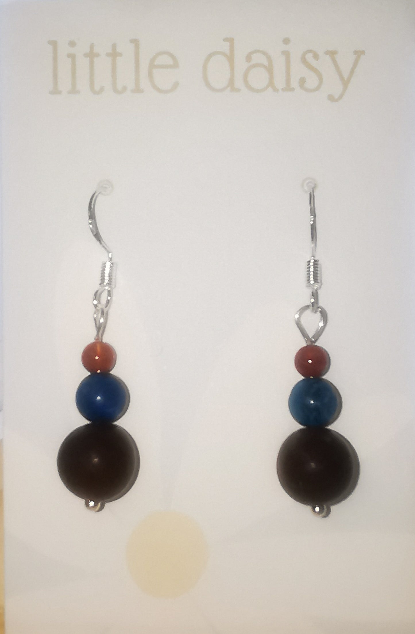 Mixed Gemstone Dangle Earrings SS925
