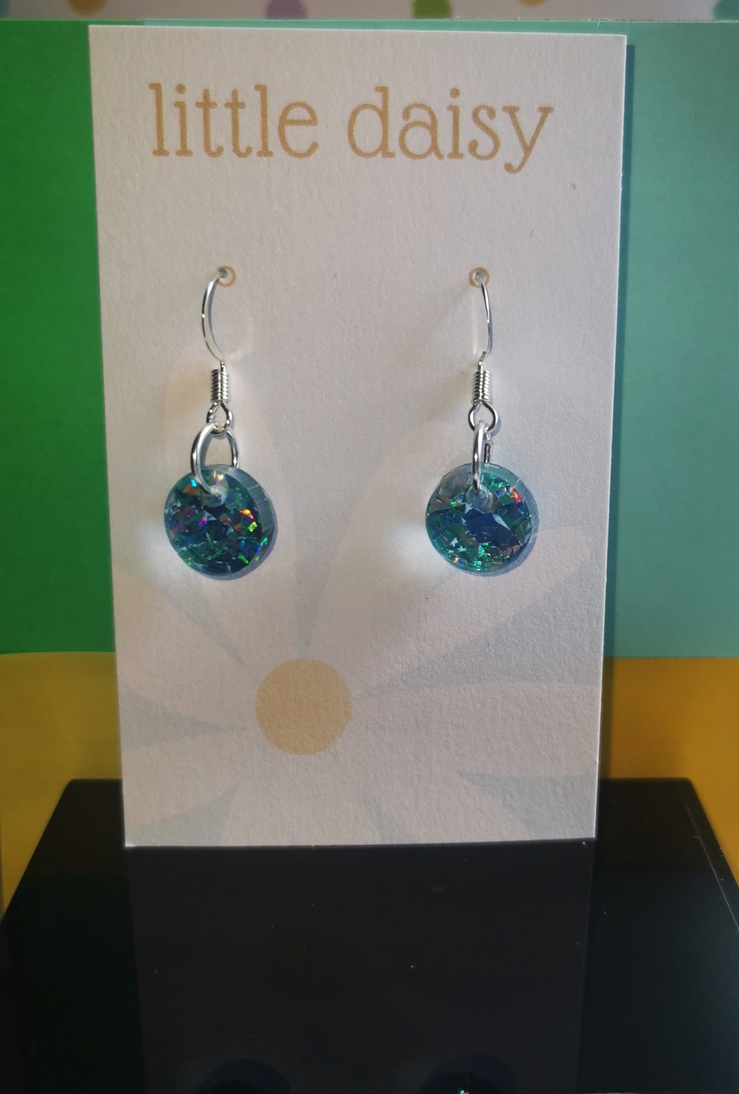 Disco Discs dangle earrings