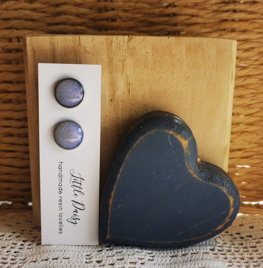 Crystal Ice Bezel Stud Earrings