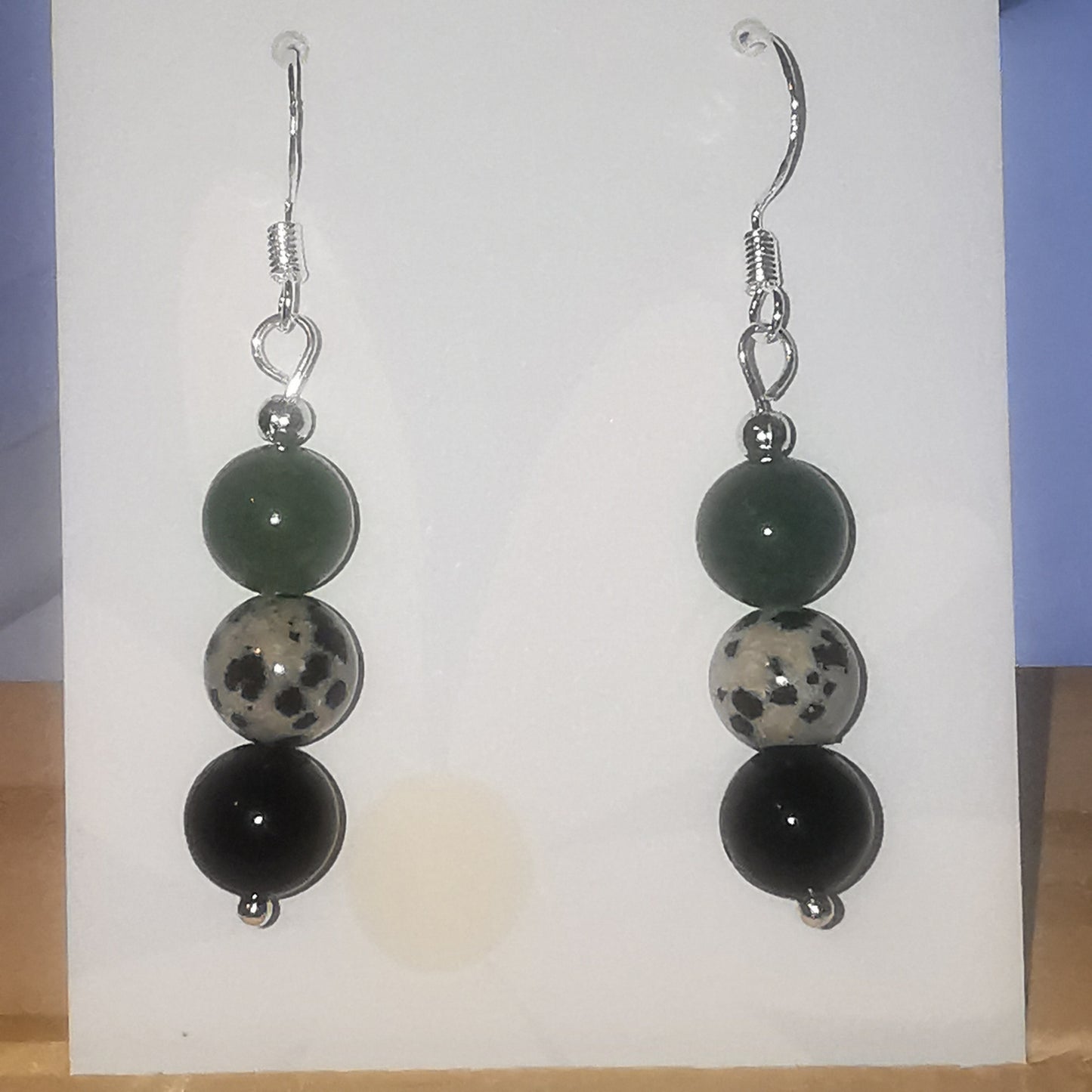 Dalmatian Darling Gemstone Dangle Earring