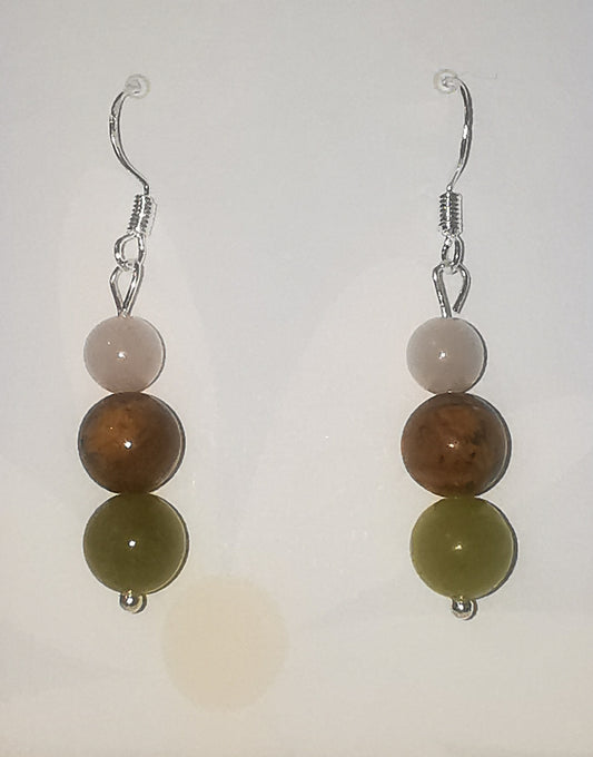 Earthy Love Dangle Earrings