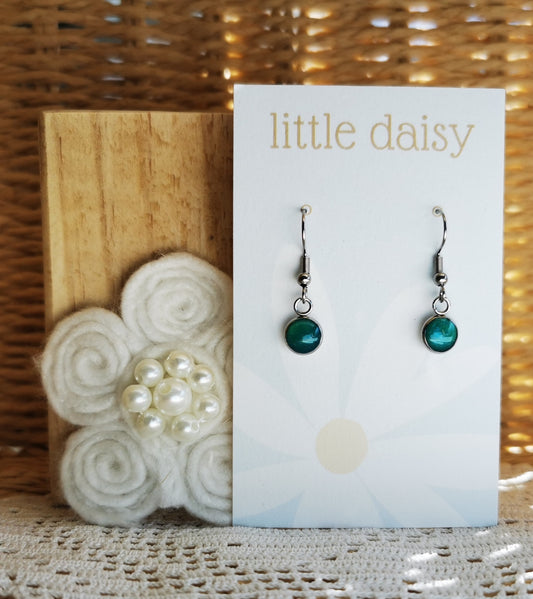 Envy Bezel Drop Earrings