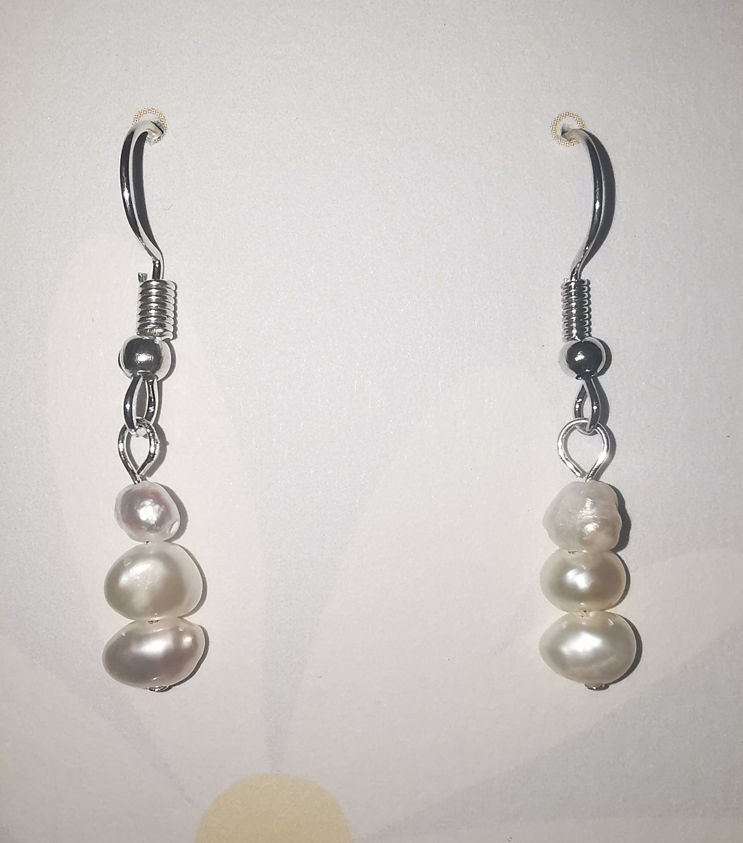 Freshwater Pearl Tri-Drop Earring