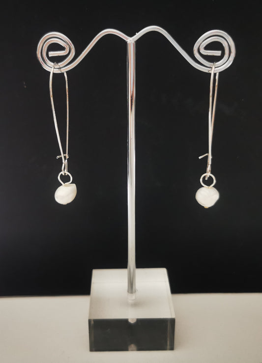 Freshwater Single Pearl Long Dangles