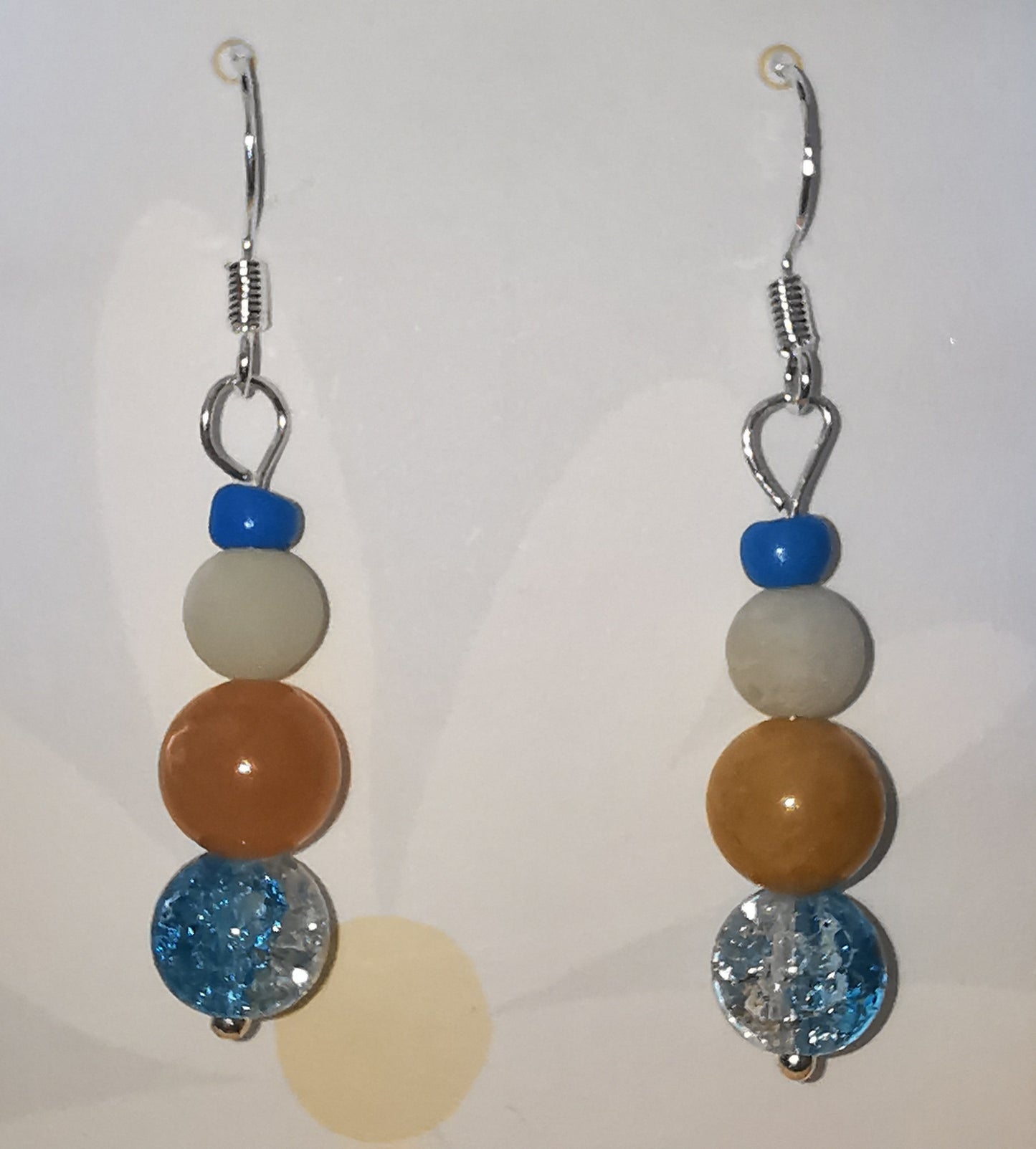 Sandy Blue Dangle Earrings