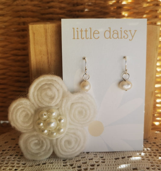 Freshwater Pearl 925 Sterling Silver Earrings